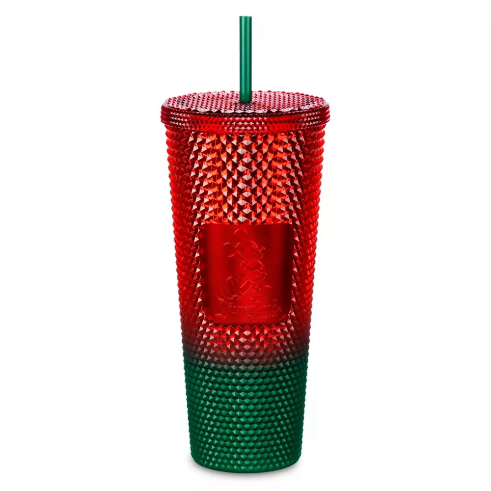 Disneyland Mickey Mouse Christmas Starbucks Tumbler with Straw, NEW